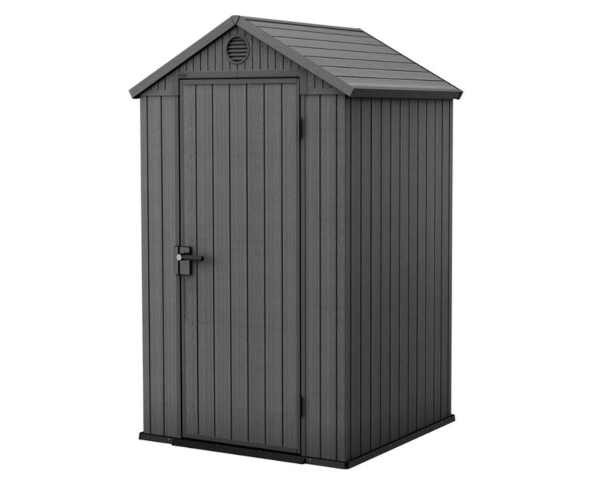 Keter Darwin 4x4 Garden Shed and Storage Grey