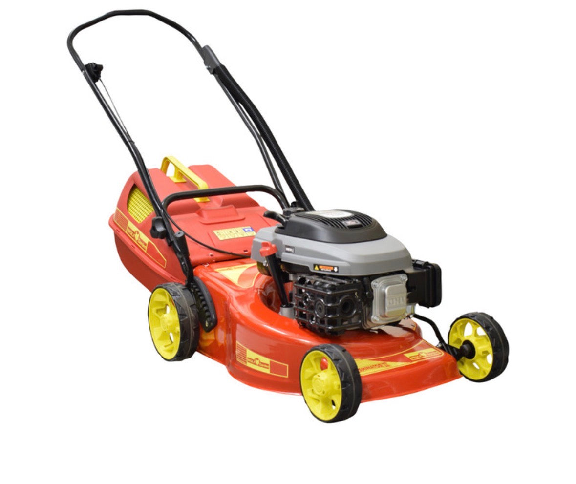 Wolf Torx Petrol Lawnmower 200 CC – 48 cm Cutting Width, Heavy-Duty Steel Body Model 9100-818200