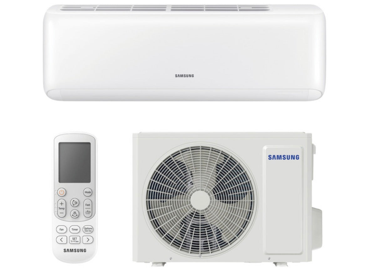 Samsung Non-Inverter 12000 BTU Midwall Split Air Conditioner Fixed Speed Heat and Cool AC AR3000