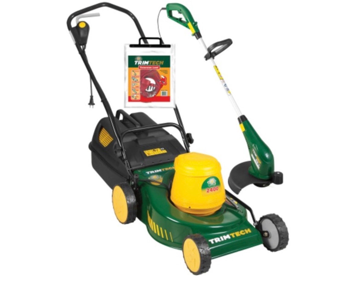 Trimtech 2400 W Lawnmower and Trimmer Combo Kit